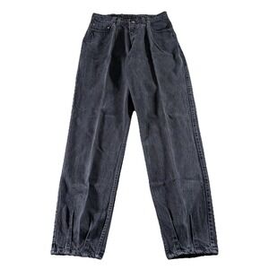 Vintage Levi's 560 Jeans Mens 34x34 Black Pleated Tapered Made In USA 90s Denim